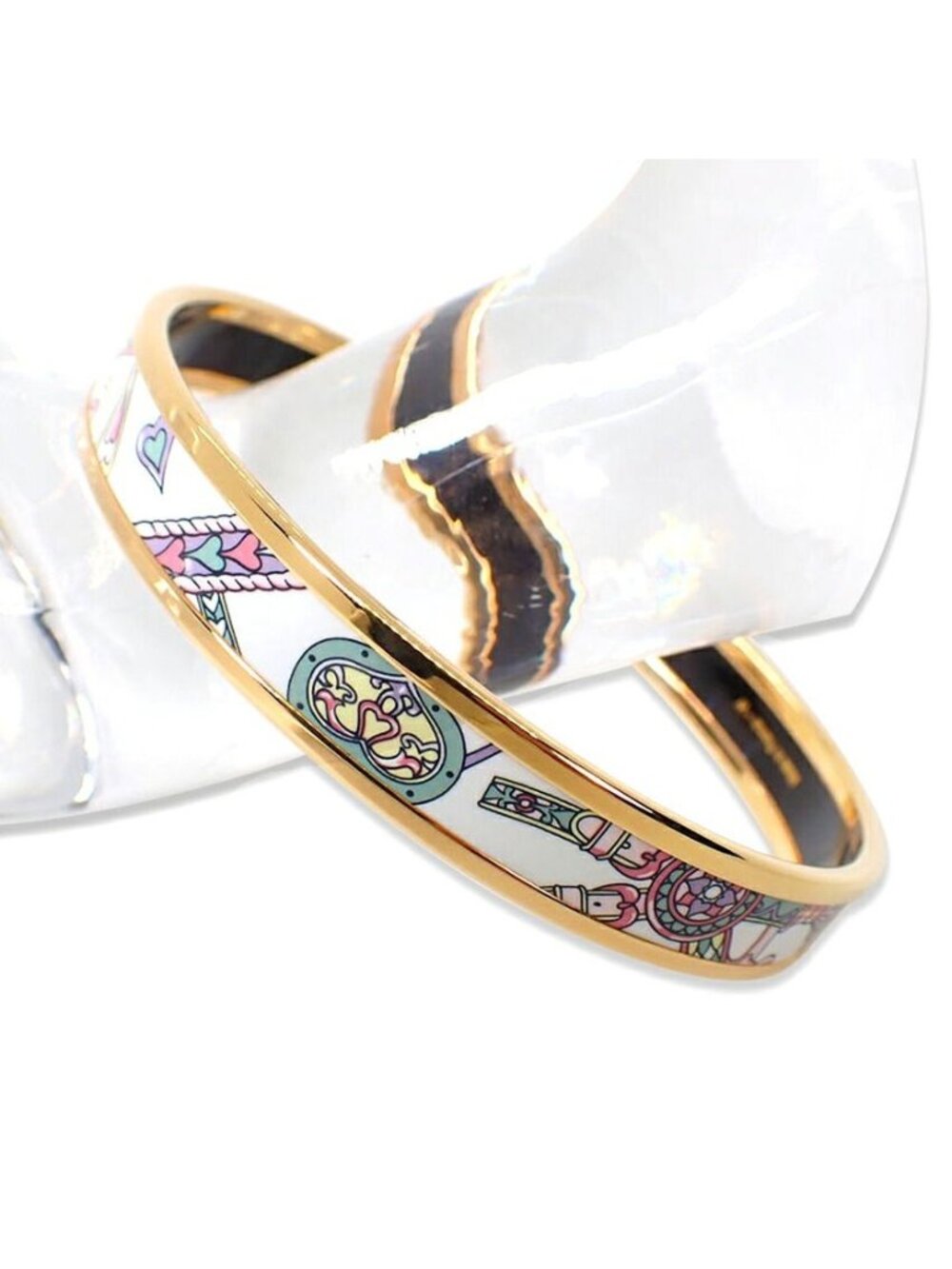 Hermes Enamel PM Bangle Bracelet